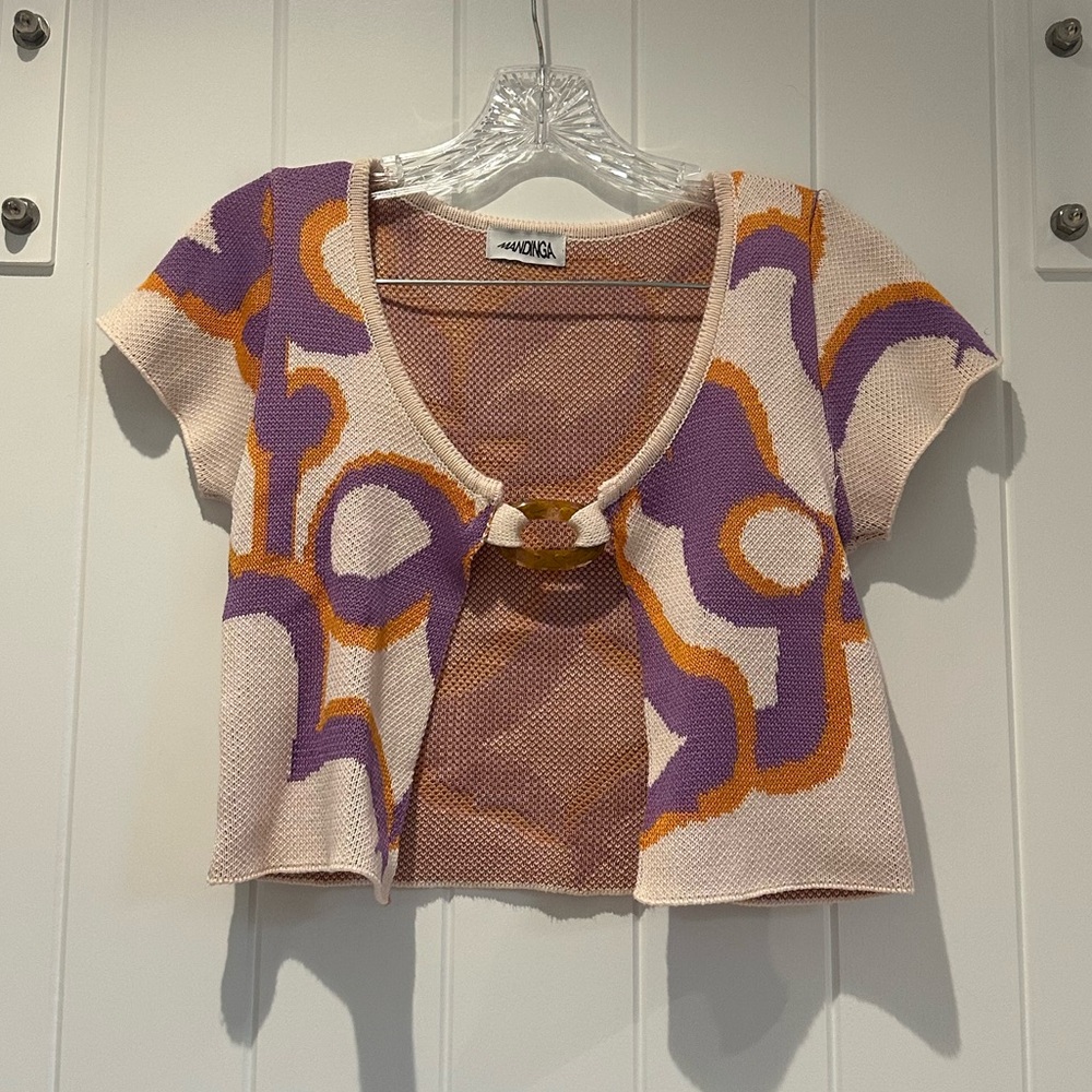 Mandinga Cropped Knit Top
